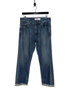 Dior Blue J'Adior Cuff Boyfriend Jeans